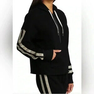 n:philanthropy | Hickory Hooded Metallic Stripe Sweatshirt (S)